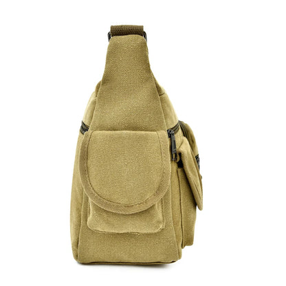 Premium Canvas Crossbody Bag For Men Luxury Messenger - Smarsty
