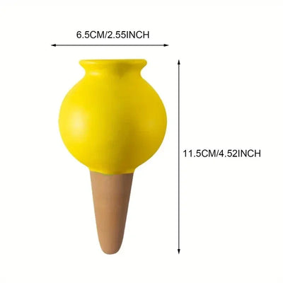 4pcs Random Ceramic Potted Dropper Device Water Seeper Self Watering Automatic Drip Irrigation System Portable Pot Culture Suppl
