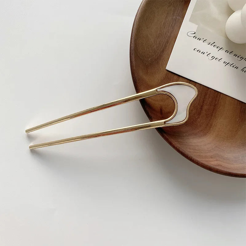 Korean Pearl Hairpins for Elegant Bun Styling - Smarsty