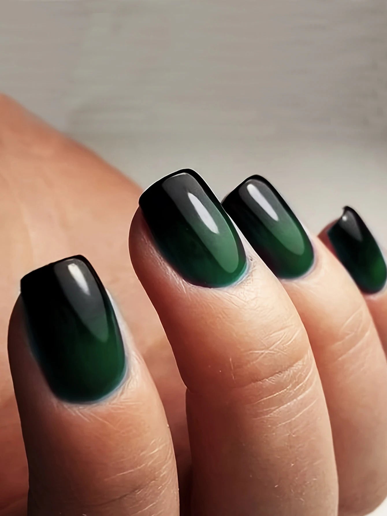 24 Piece Short Square Fake Nails with French Tips - Smarsty