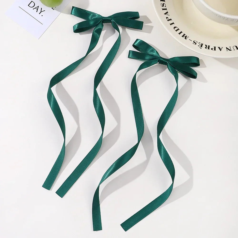 Fabric Hair Bow Clips Set for Women and Girls - Smarsty