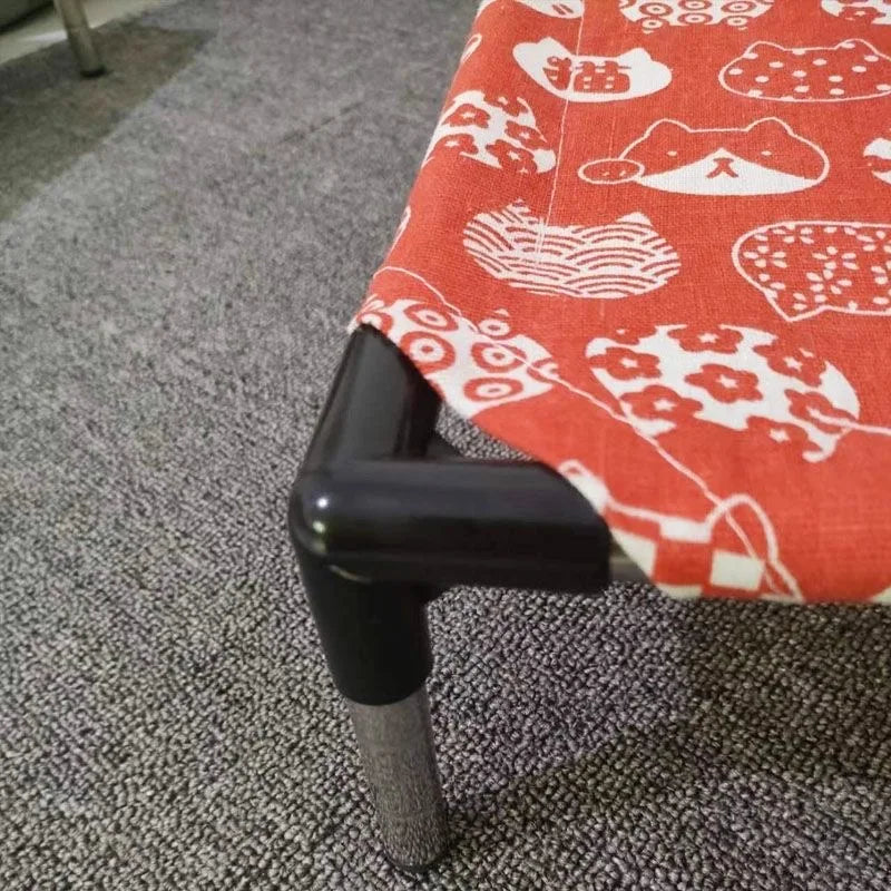 Portable Elevated Dog Bed with Washable Fabric - Smarsty