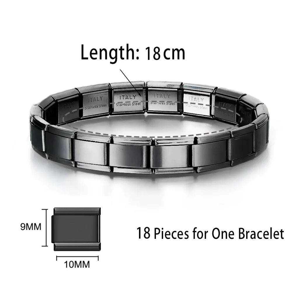 Stainless Steel Bracelet for Men and Women Gold Black - Smarsty