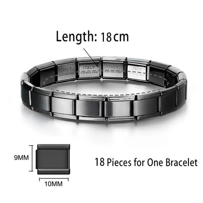 Stainless Steel Bracelet for Men and Women Gold Black - Smarsty
