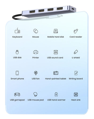 USB C Hub 4 Ports USB 3.0 UltraSlimDock For MacBook - Smarsty