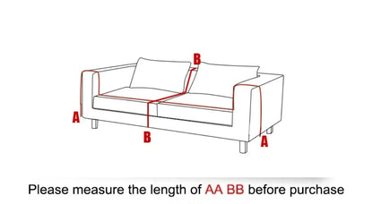 Black Chenille Sofa Cover for Dust Protection - Smarsty