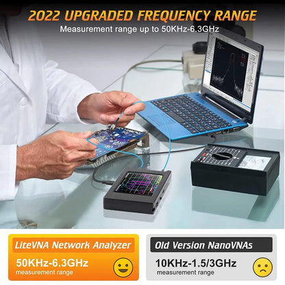 Upgraded NanoVNA Vector Network Analyzer with Data Storage - Smarsty