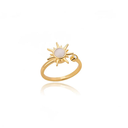 Luxury Gold 316L Stainless Steel Rings for Women - Smarsty