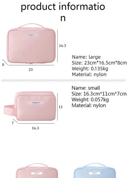 Ladies Portable Cosmetic Bag Large Capacity Travel Organizer - Smarsty