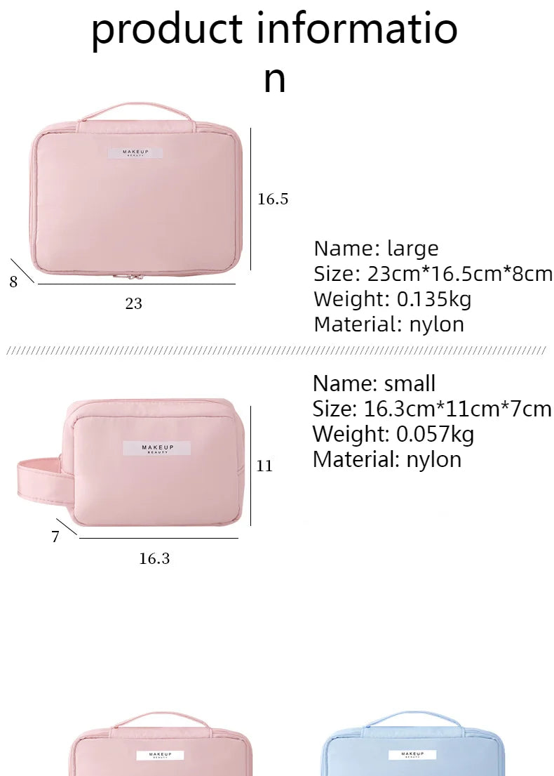 Ladies Portable Cosmetic Bag Large Capacity Travel Organizer - Smarsty