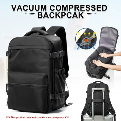 Ryanair Backpack Travel Cabin Airplane 40x20x25, Air Vacuum compression Backpack, Women Men Backpack Business Laptop Bag Handbag - Smarsty