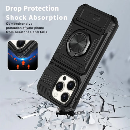 Galaxy S23 S24 Case With Magnetic Ring Kickstand Heavy Duty - Smarsty