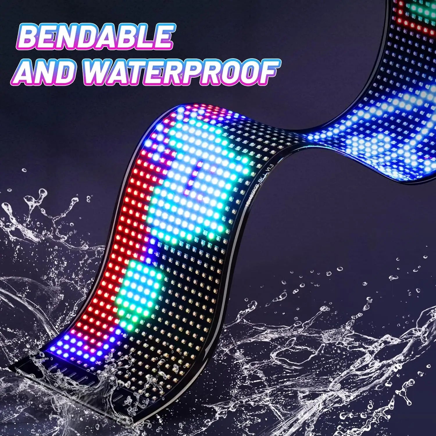 GOTUS LED Matrix Panel,Scrolling Bright Advertising LED Sign,LED Car Sign With Remote Control and Bluetooth Application Control