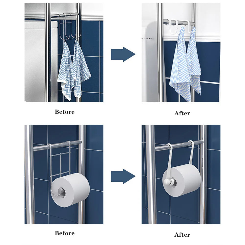 Over Toilet Storage Shelf,2/3-Tier Freestanding Over The Toilet Storage,Metal Bathroom Shelves with Paper Holder and Removable - Smarsty