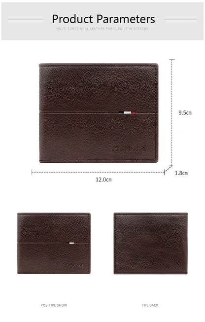 Slim Men Wallets New Short Zipper Card Holder Photo Holder Male Purse Simple Coin Pocket High Quality PU Leather Men's Wallet - Smarsty