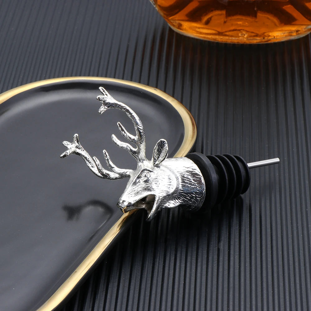 Deer Head Wine Pourer Stopper for Easy Aeration - Smarsty