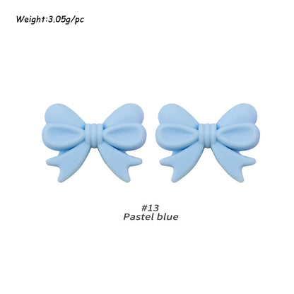 10pcs Silicone Bowknot Beads for DIY Jewelry Making - Smarsty