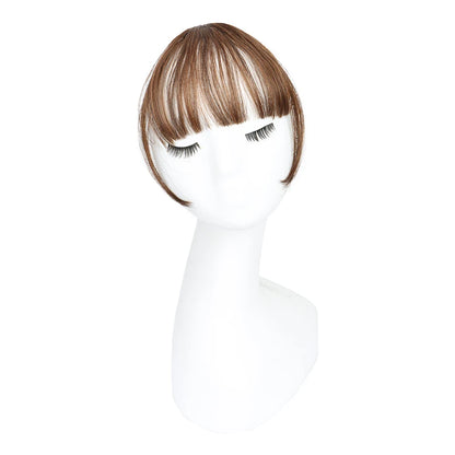 Synthetic Fake Invisible Air Bangs Hair Extension Front Fringes Hairpiece Black Brown Hair Accessories for Women - Smarsty