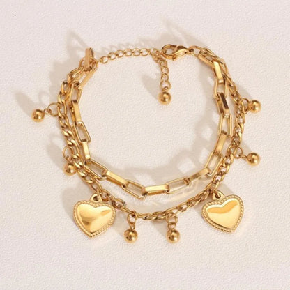 Women's Multi Layered Steel Ball Love Bracelet - Smarsty