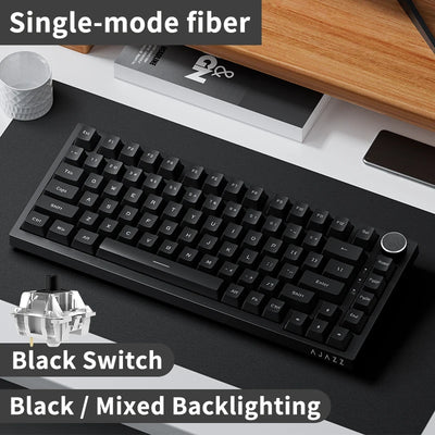 AK820 Mechanical Keyboard With Rotary Volume Control - Smarsty