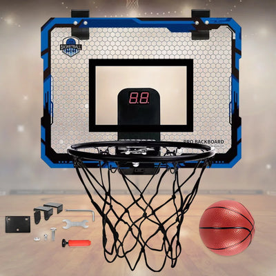 Kids Mini Basketball Hoop With Electronic Scoreboard Ball Sport Backboard Outdoor Indoor Excersise Accessory Funny Game Toys