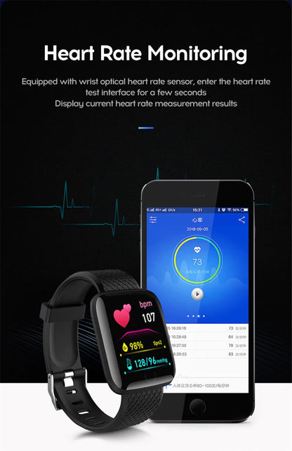 Smartwatch Fitness Tracker with Music Control and Pedometer - Smarsty