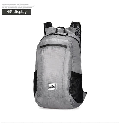 18L Portable Foldable Backpack Folding Mountaineering Bag Ultralight Outdoor Climbing Cycling Travel Knapsack Hiking Daypack by Smarsty