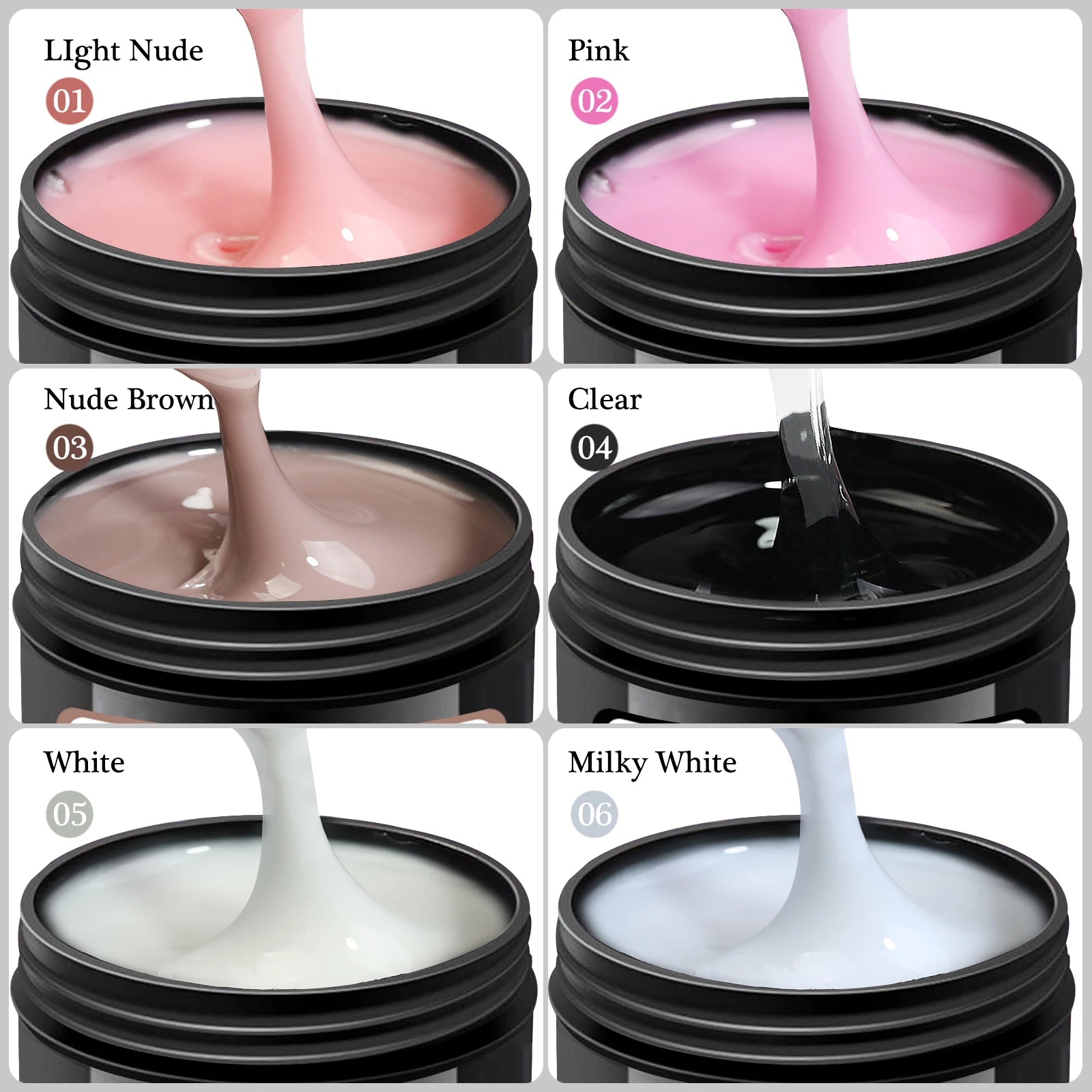 150g Large Capacity Nail Extension Gel for DIY Art - Smarsty