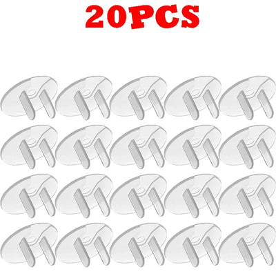 10/20PCS Childproof Outlet Covers – US Standard Baby Safety Plugs, Clear Electrical Socket Protectors for Home & Export - Smarsty
