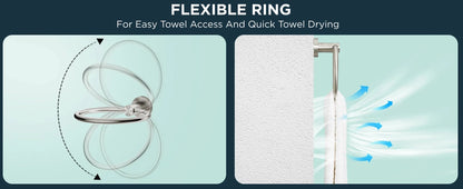 Modern Stainless Steel Towel Ring for Easy Storage - Smarsty