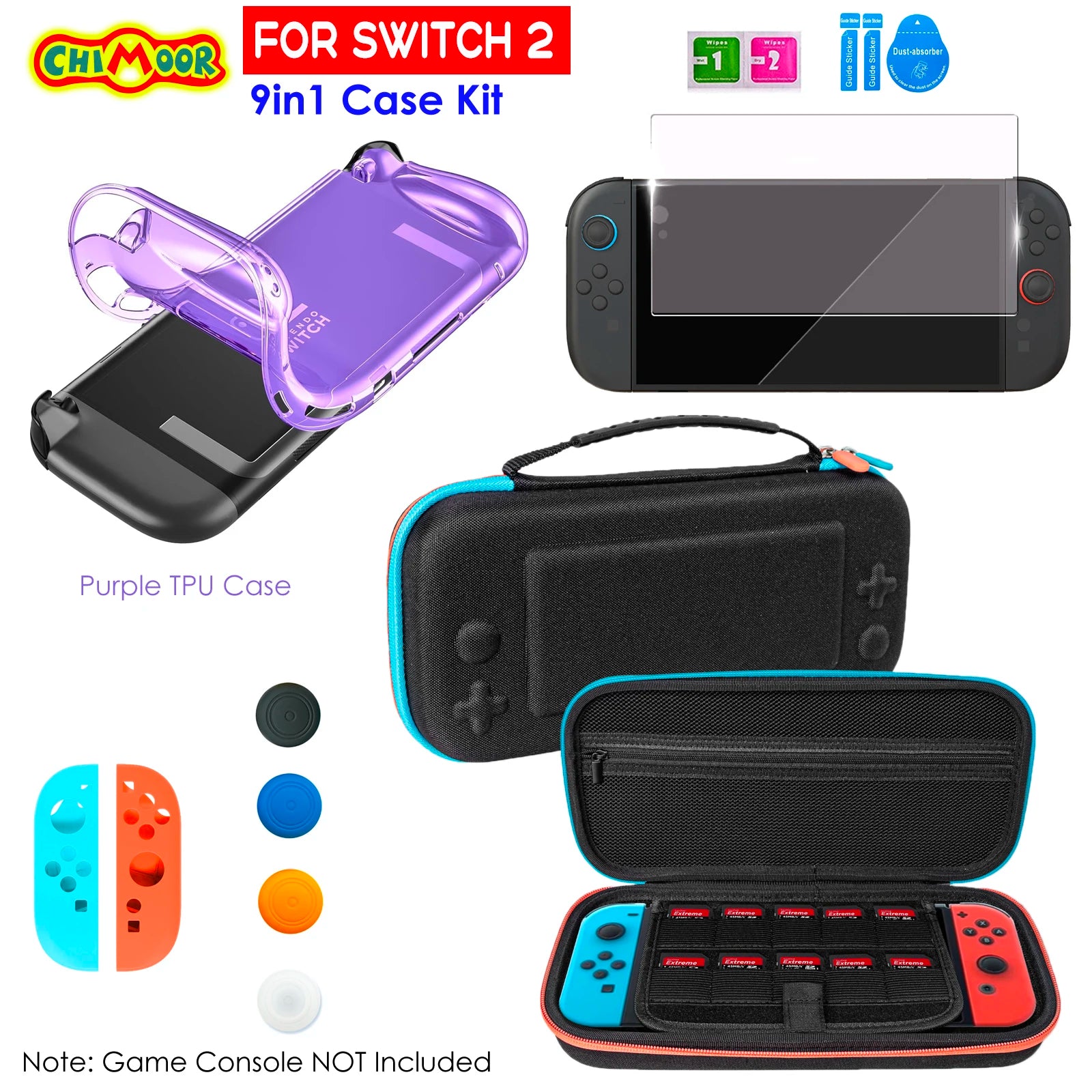 Protective Case for Nintendo Switch 2 with Ergonomic Grip - Smarsty