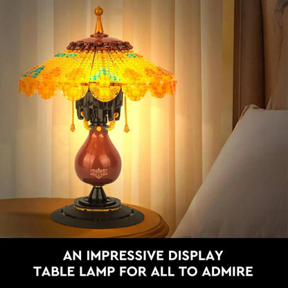 Ideas Table Lamp Mini Building Block Set, Creative Retro-Style Table Lamp Model