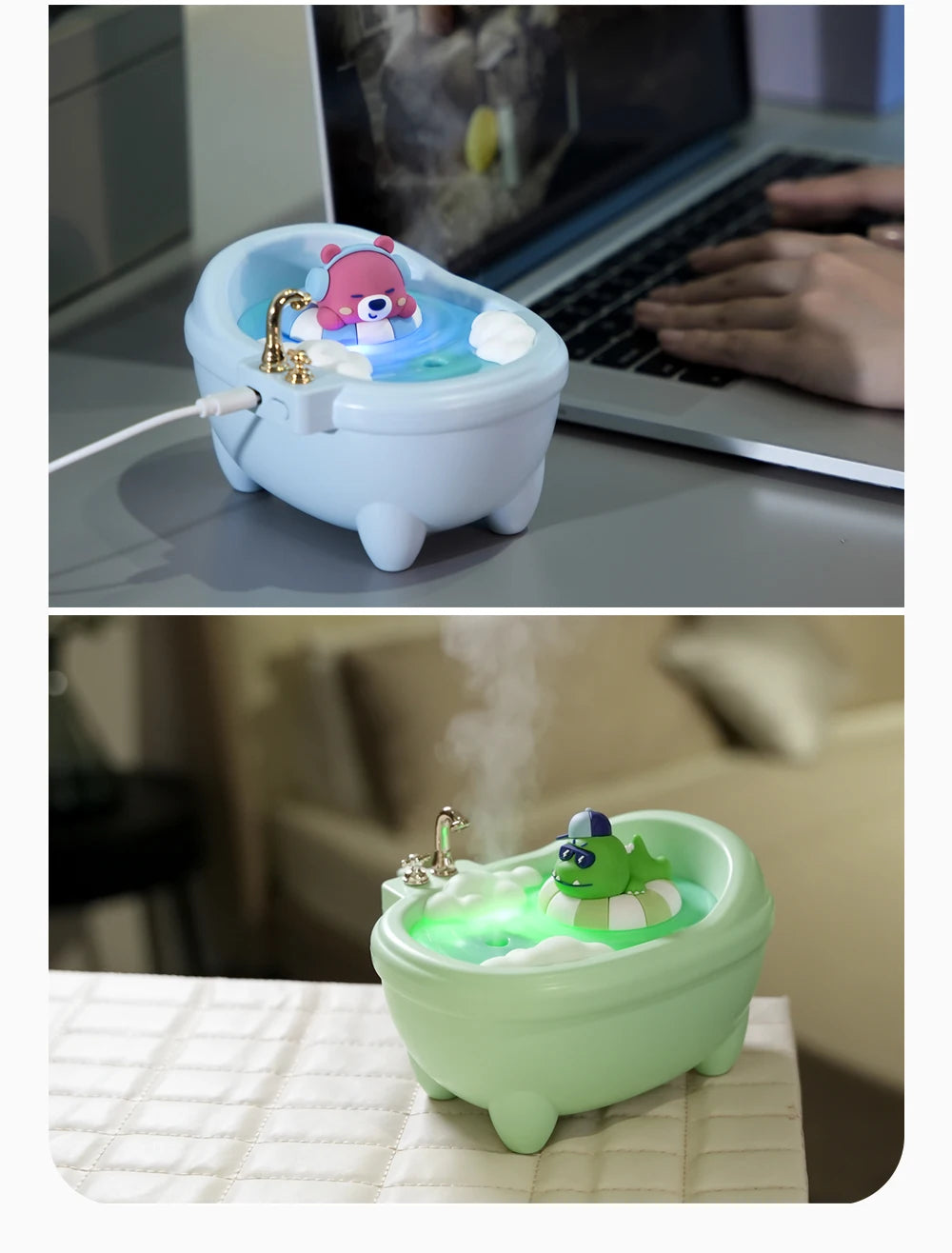 Tub Air Humidifier Silent USB Aromatherapy Diffuser - Smarsty
