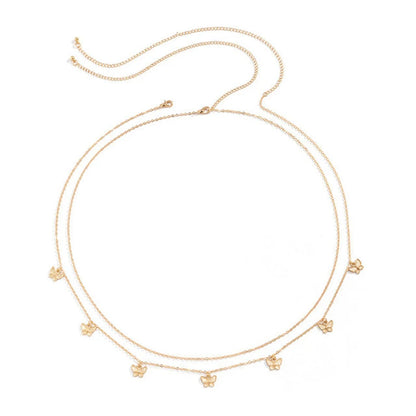 Charming Butterfly Stainless Steel Women's Belly Chain - Smarsty