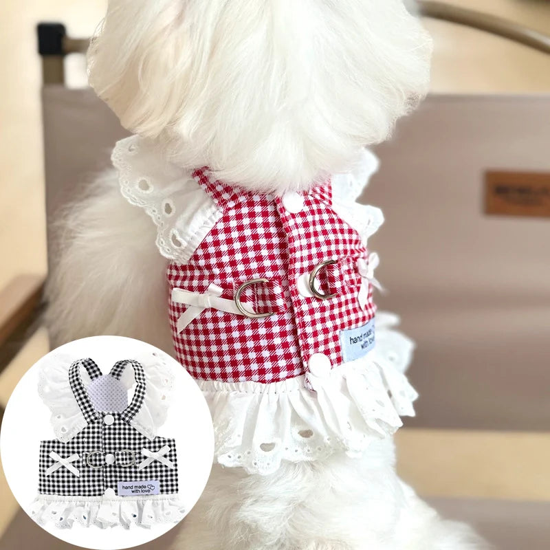 Lace Summer Harness Vest for Small Dogs - Smarsty