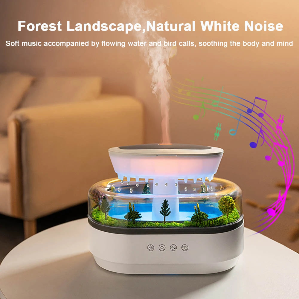 Colorful Ultrasonic Aroma Humidifier With Essential Oil Diffuser - Smarsty