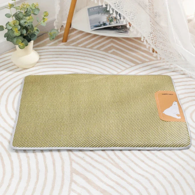 Summer Cooling Pet Mat with Breathable Bamboo Ice Gel - Smarsty