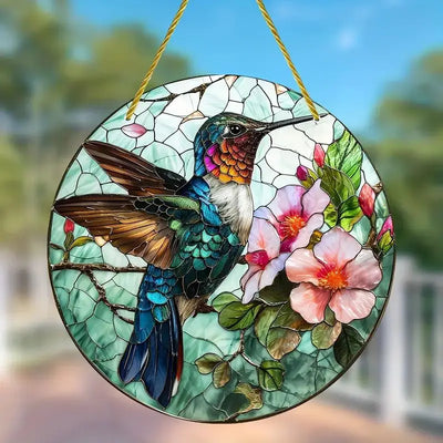 Hummingbird Acrylic Suncatcher for Vibrant Home Decor - Smarsty
