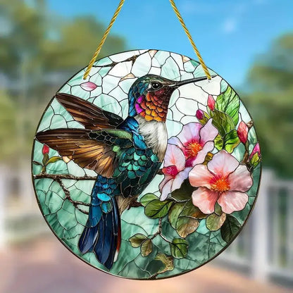 Hummingbird Acrylic Suncatcher for Vibrant Home Decor - Smarsty
