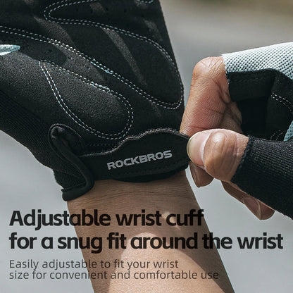 RockBros Breathable Half Finger Cycling Gloves with Anti Slip Pads - Smarsty