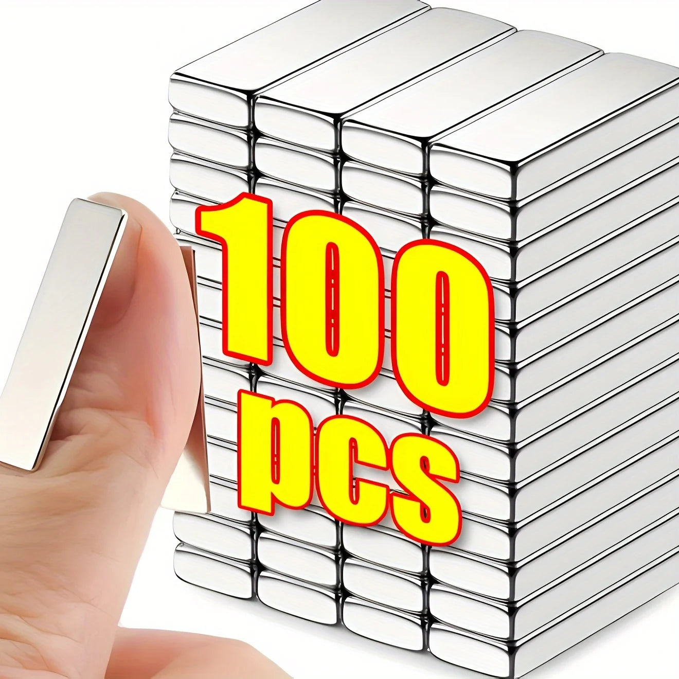 20/50pcs Magnets, 20x10x3mm, Rectangular Magnets for Industrial Use, Metal Material, No Battery Required - Smarsty