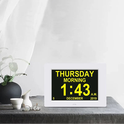 Digital LED Calendar Clock with 12 Alarms and Multi-Language Display - Smarsty