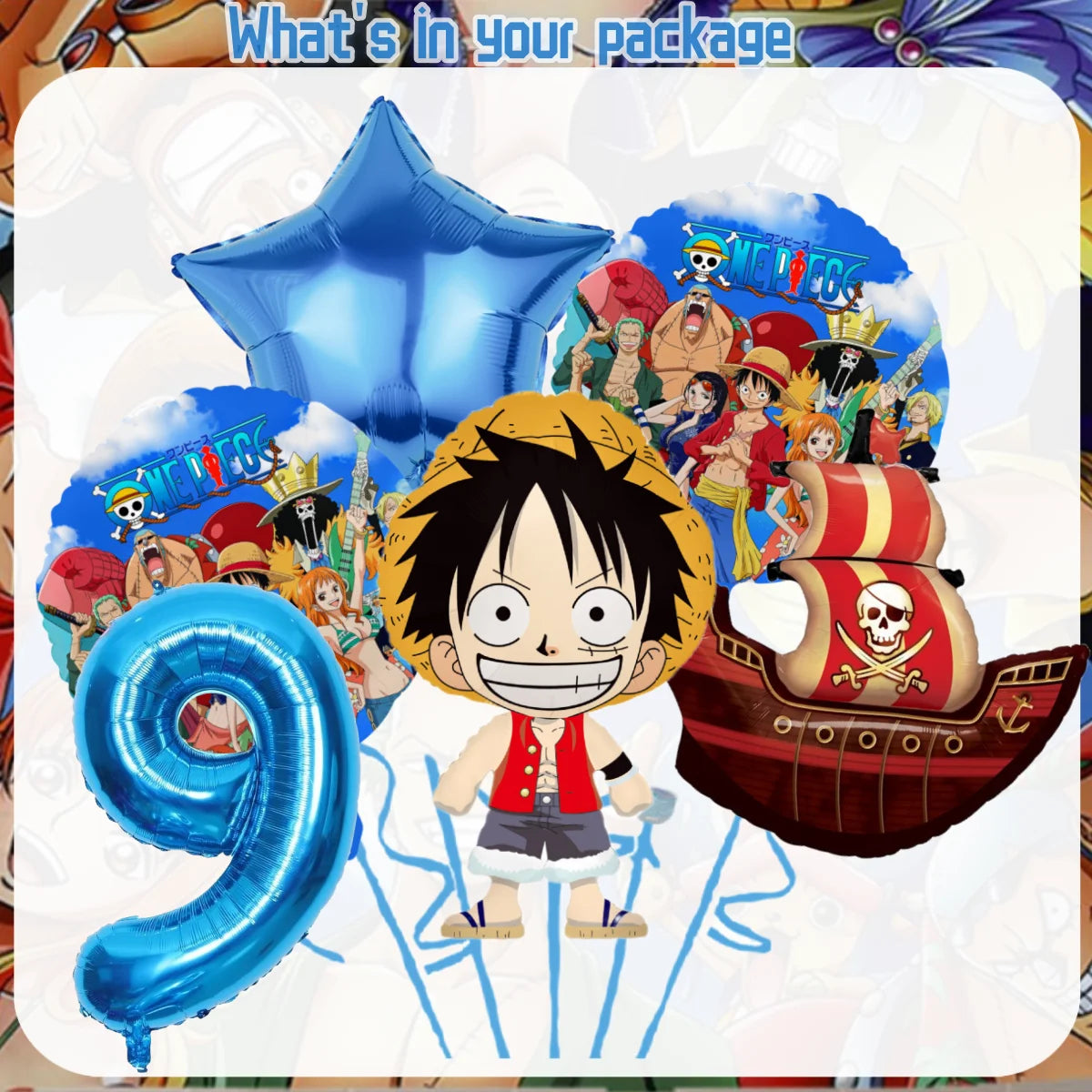 One Piece Birthday Party Disposable Tableware Set - Smarsty