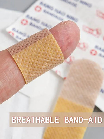 50/100Pcs Waterproof Breathable Cushion Adhesive Plaster Wound Hemostasis Sticker Band First Aid Medical Gauze Bandage band,aids - Smarsty