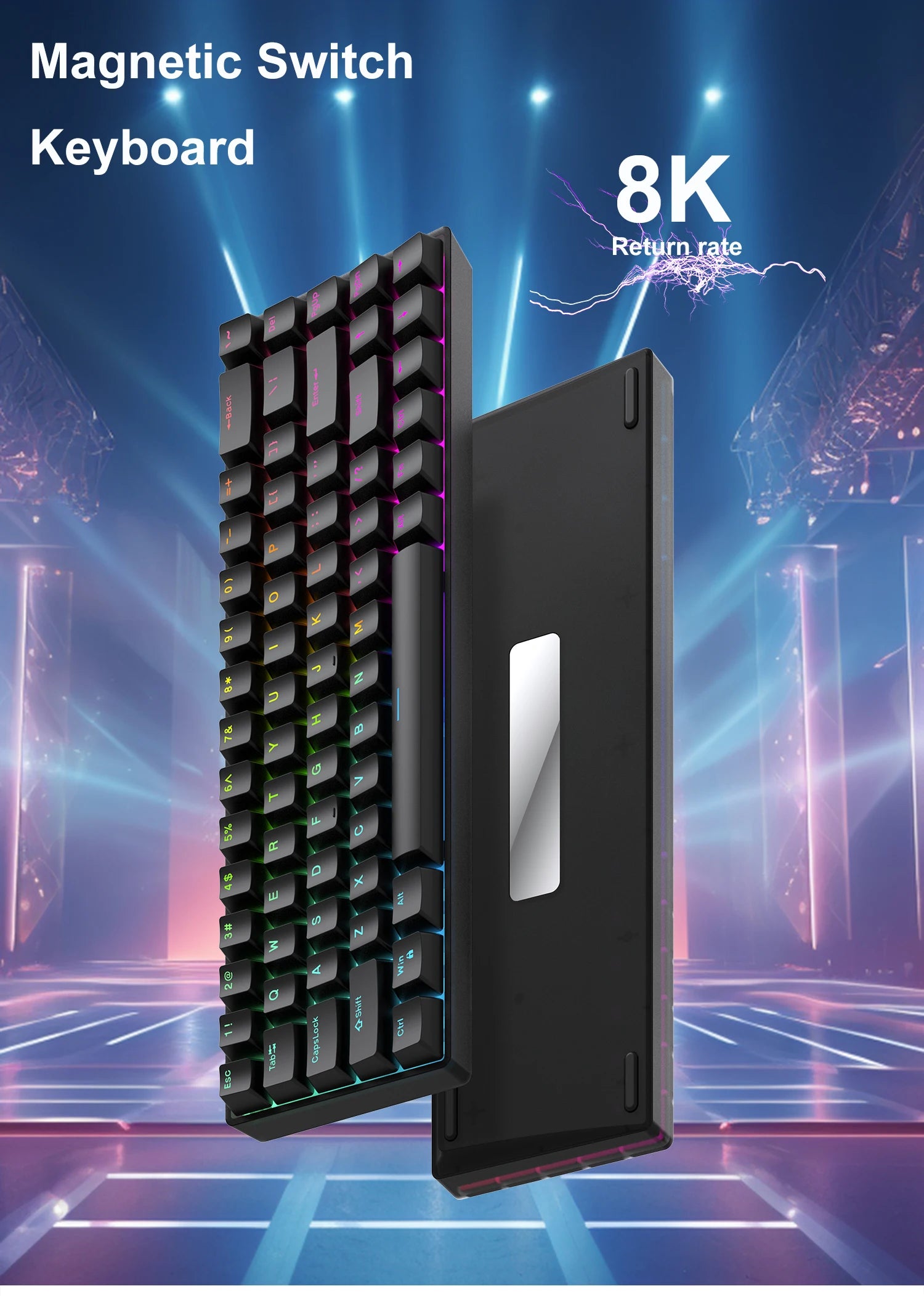 Hot Swappable Mechanical Keyboard Magnetic Axis 8K Return