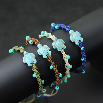 Bohemia Rope Bracelet Unisex Adjustable Turtle Design - Smarsty