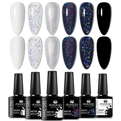 6pc All-Season Gel Nail Polish Set for Long-Lasting Manicure - Smarsty