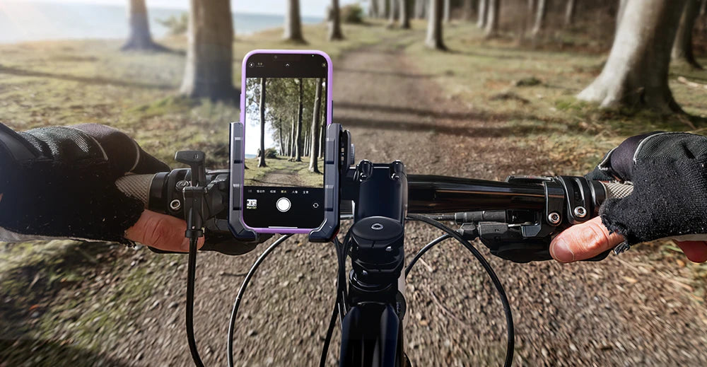 Universal Motorcycle Phone Holder With Quick Lock Mount - Smarsty
