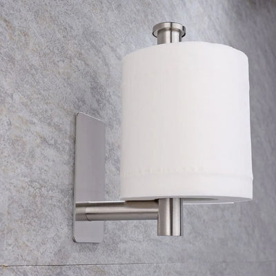 Stainless Steel Adhesive Paper Holder for Kitchen and Bathroom - Smarsty