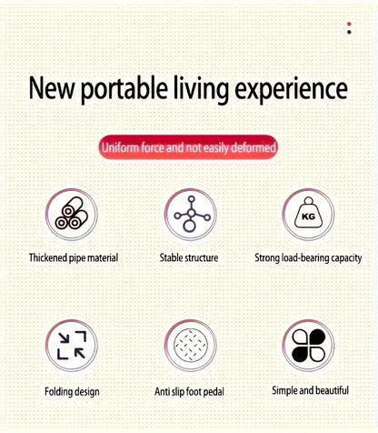 4-step ladder set: multifunctional foldable lightweight, wide-thick sturdy, safe handle + wide non-slip steps, for home/outdoor/